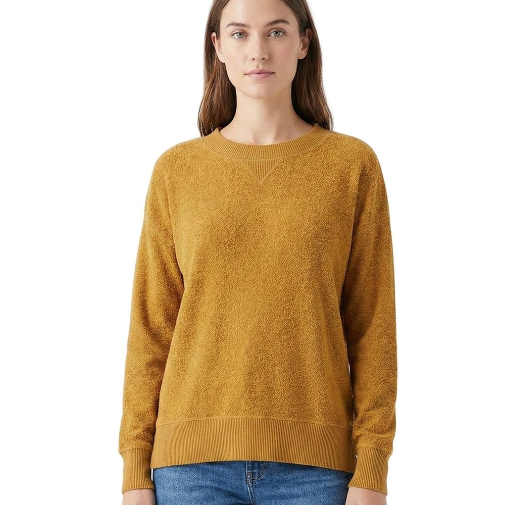 Aerie Sweatshirt Womens XS Brown‎ Chilled Out Cozy Fleece Pullover Crewneck Top
